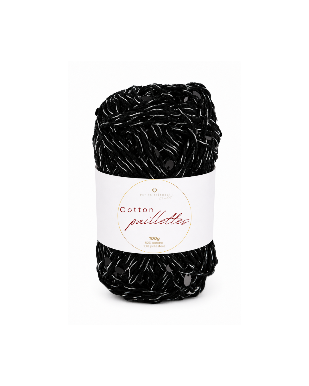 Nero Cotton paillettes 100g