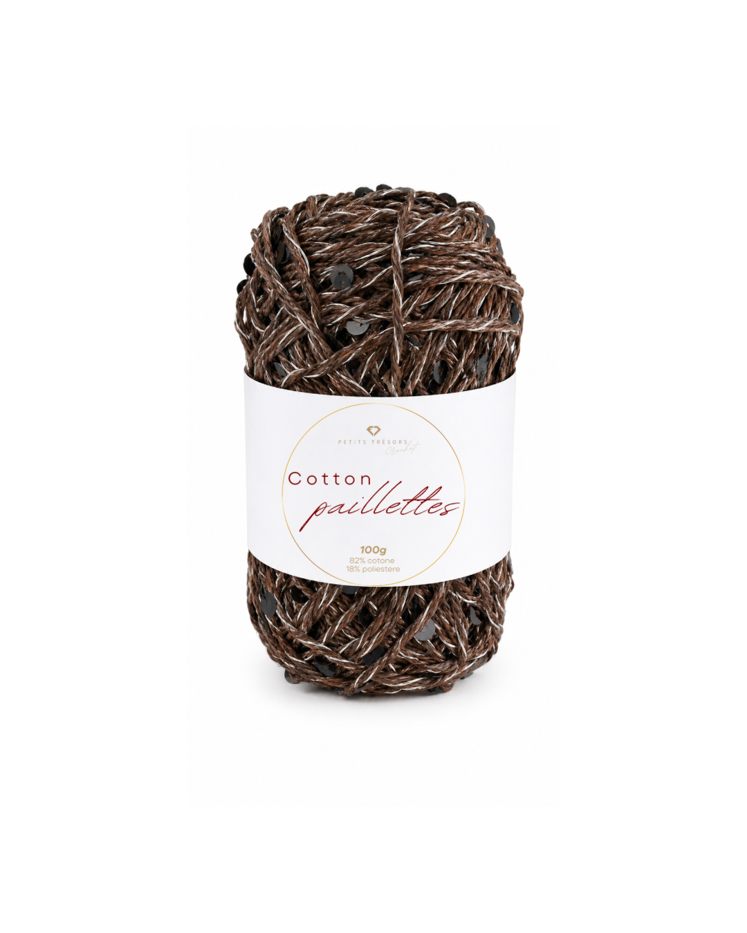 Marrone Cotton paillettes 100g