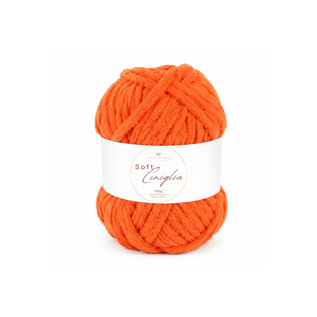 Arancione soft ciniglia 100g