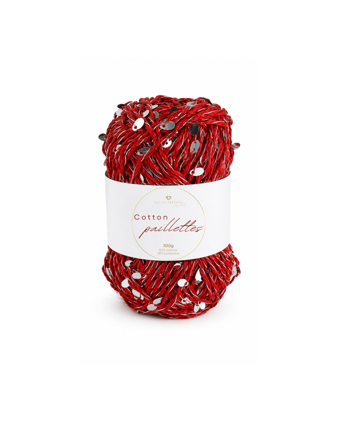 Rosso Cotton paillettes 100g
