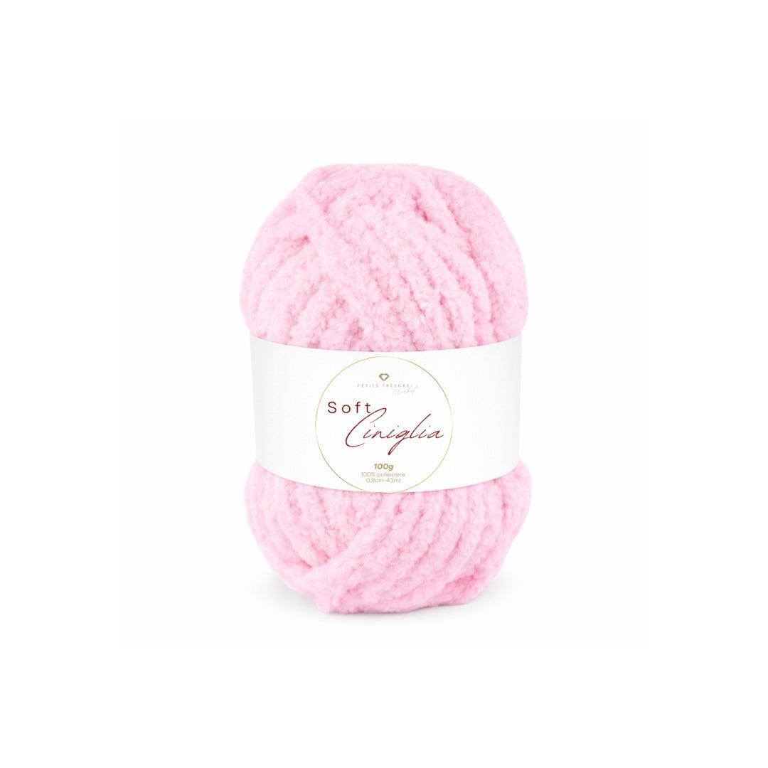 Rosa cipria soft ciniglia 100g