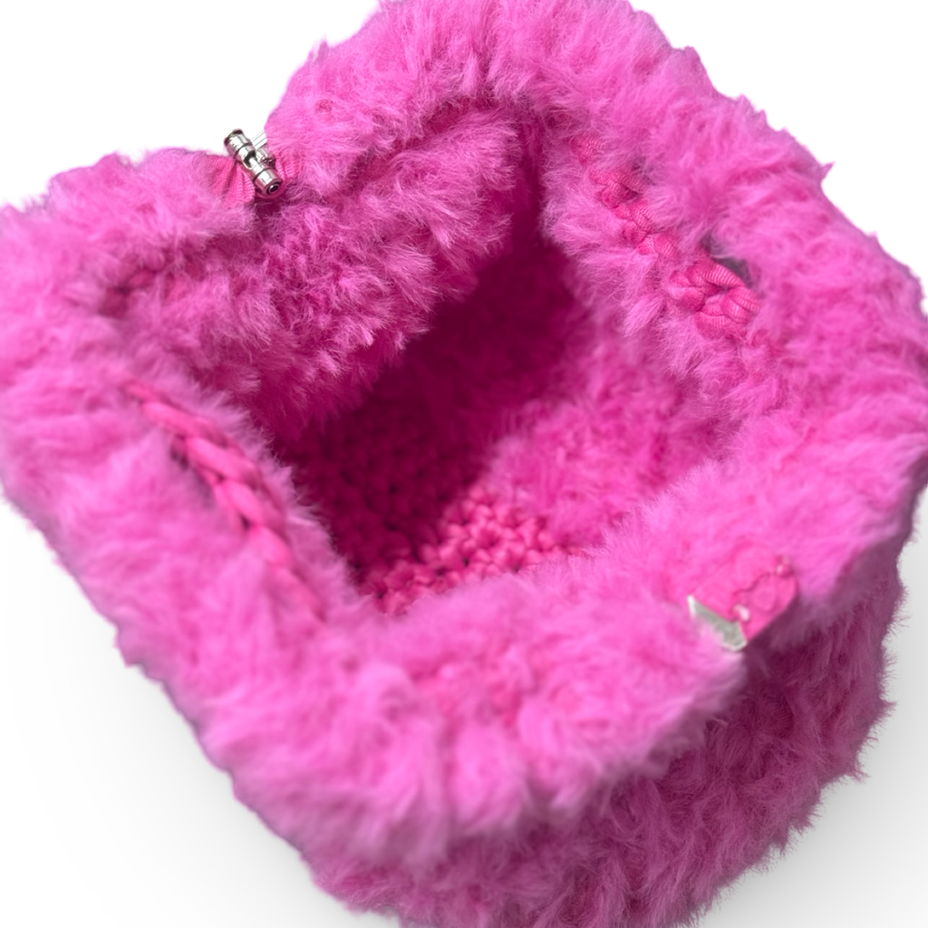 Mini Peluche crochet fucsia