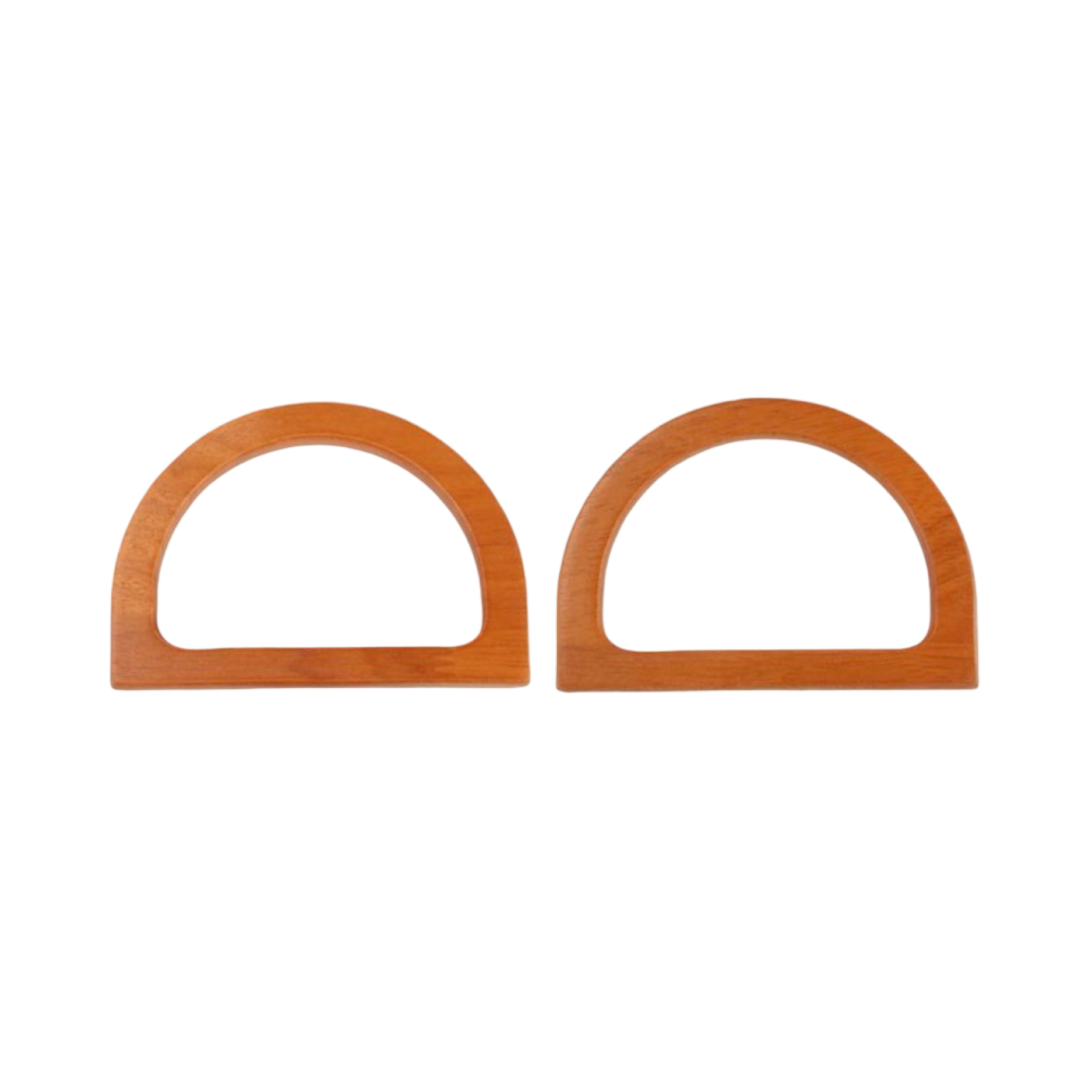 Manico in legno semi-ovale