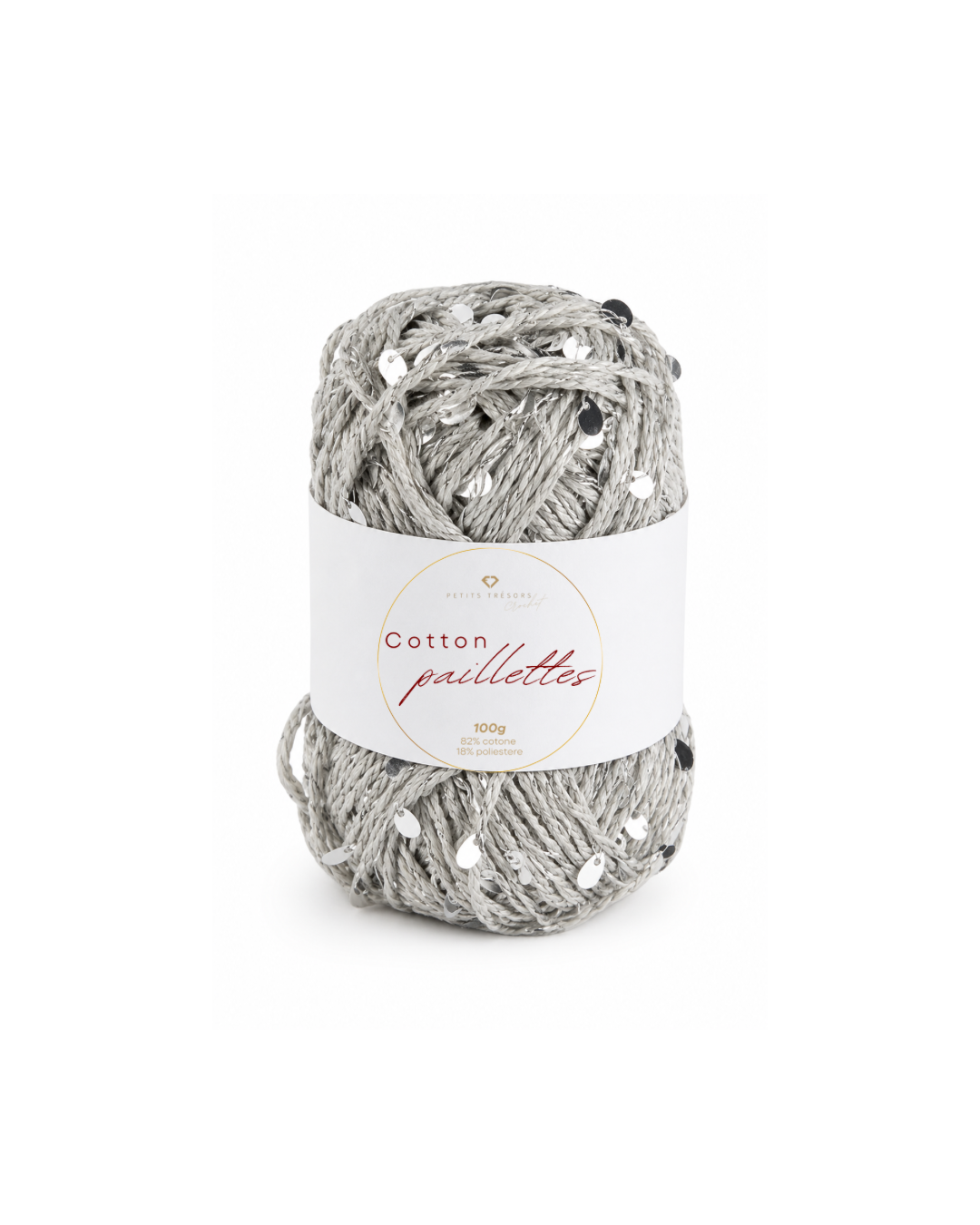 Grigio Cotton paillettes 100g